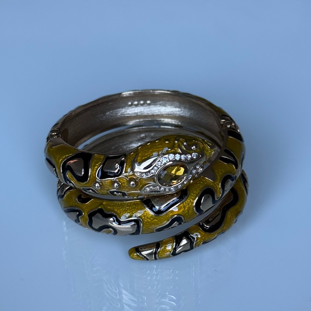 Yellow-Gold Serpent Bangle - Picture 2 of 4